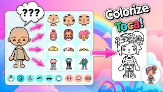 Toca Boca Coloring Page How To Colors Character Toca World