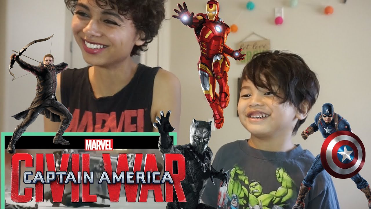 My son reacting to Captain America: Civil War - Spiderman -  TV spot #30