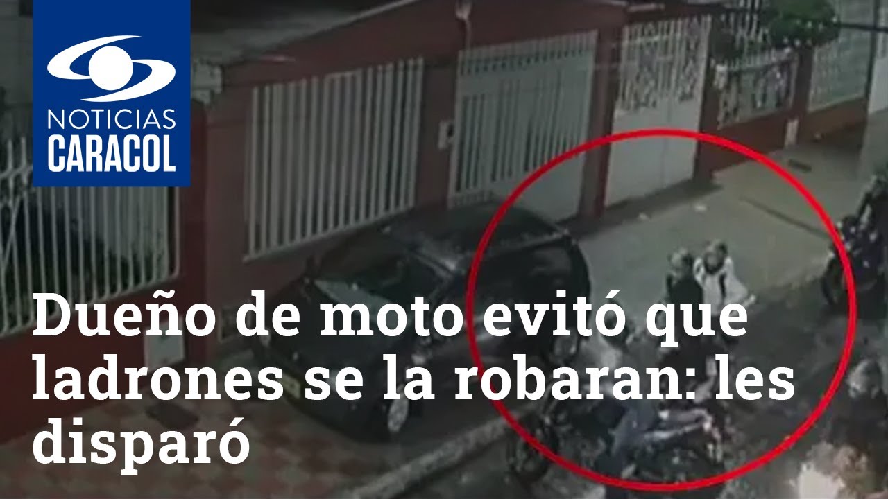 Dueño de moto evitó que ladrones se la robaran: les disparó y los sacó corriendo