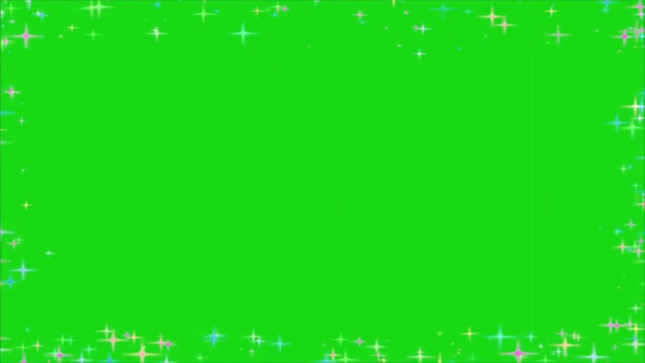 ✨Borde ANIMADO destellos de LUZ pantalla verde ✨ [ Efectos luminosos chroma key ] ✨