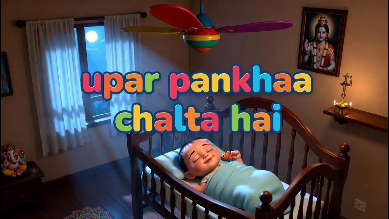 🌈 Upar Pankha Chalta Hai 👶 ऊपर पंखा चलता है | 3D Disney Style | Best Hindi Rhymes for Kids 2026! ✨🚀
