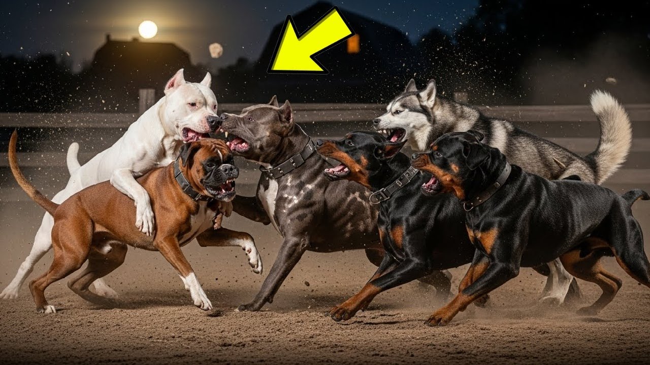 El Dogo Argentino y el Pitbull que enfrentaron una jauría entera para proteger a su familia...