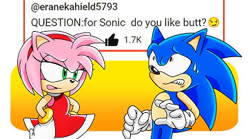 Sonic and Amy Answer Your WEIRD Questions! - Sonamy (Sonic x Amy) Q&A