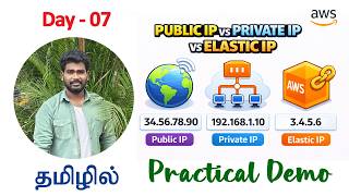 Public IP vs Private IP vs Elastic IP in AWS | Practical Demo  (தமிழில்) | AWS by Victor