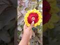 crochet sunflower scrunchie 🌻 #crochet  #youtubeshorts short