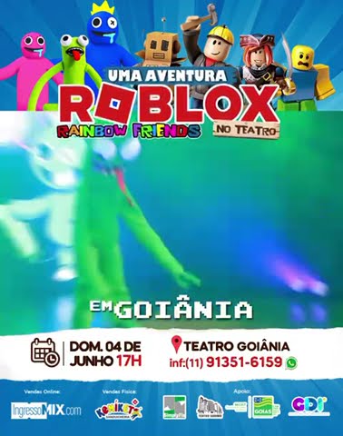 TEatro ROblox - Rainbow Friends - AZUL BABÃO CHEGOU #rainbowfriends #roblox  #teatro #show #red 