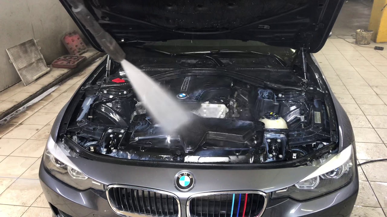 Как помыть двигатель bmw