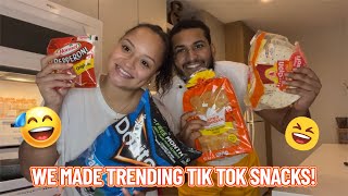 WE MADE TRENDING SNACKS AND THIS HAPPENED! 🤣 *COOK WITH US*