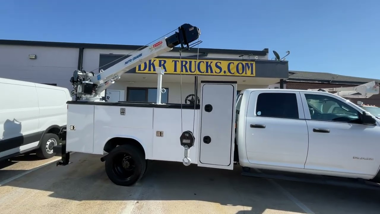 STOCK 26844 2021 RAM 5500 CREW CAB 4X4 4000LB CRANE *CRANE VIDEO