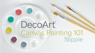 Canvas Painting 101: Stipple
