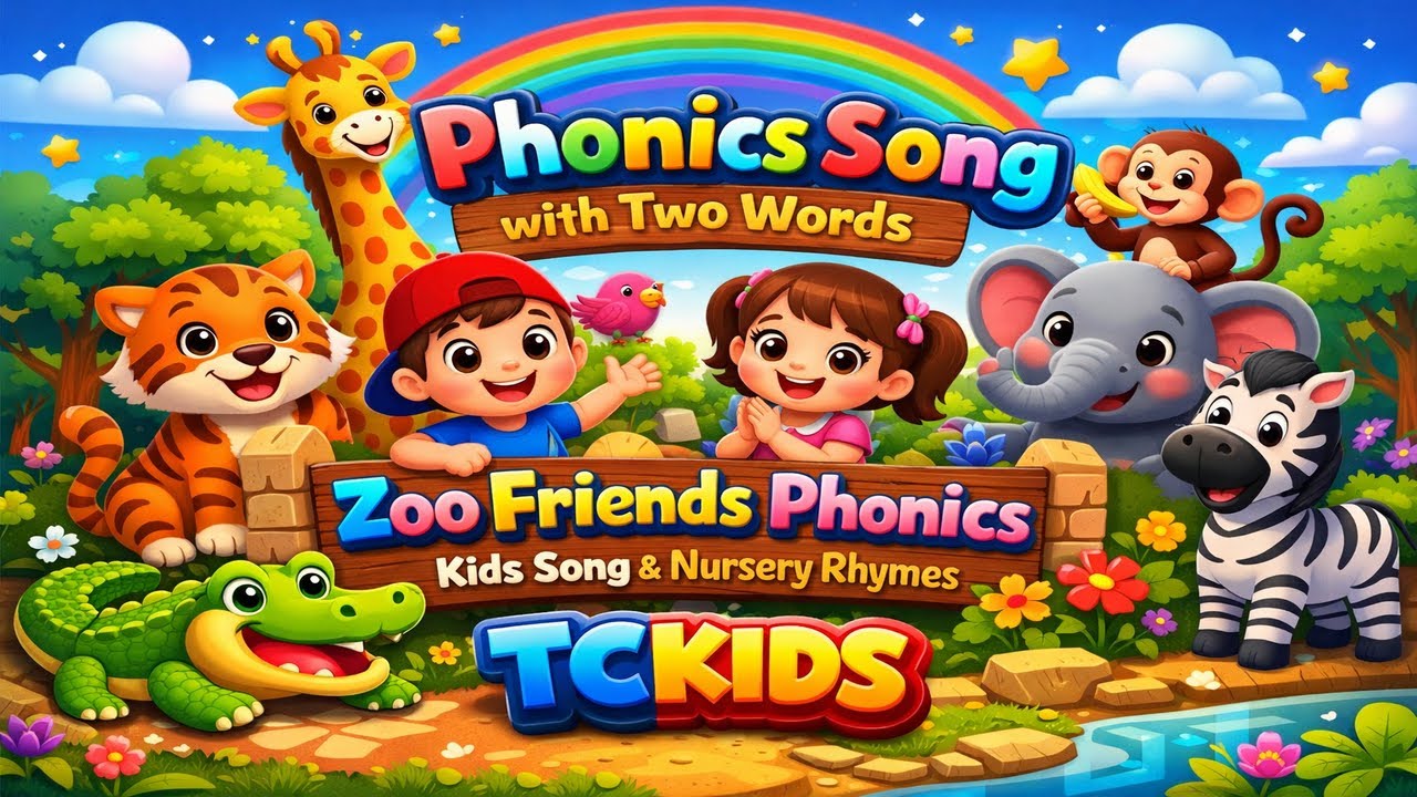 Phonics Song with Two Words | Zoo Friends Phonics | Kids Song & Nursery