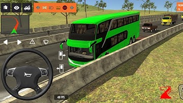 2025 new coach bus simulator 💥 || indonesia bus simulator part-196 #bus #game #simulator #comman  
