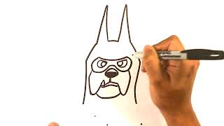 EASY How to Draw DC LEAGUE OF SUPER PETS - Ace Bat Hound screenshot 4