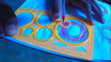 How many rotations did the pen make in total? Simple design spirograph roller। Easy Design।।