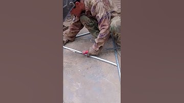 Welding process of hand pulled film rolling frame- Good tools and machinery make work easy