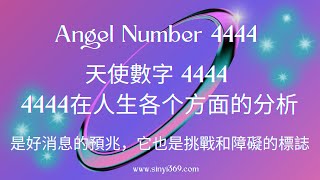 Angel Number 天使數字 4444