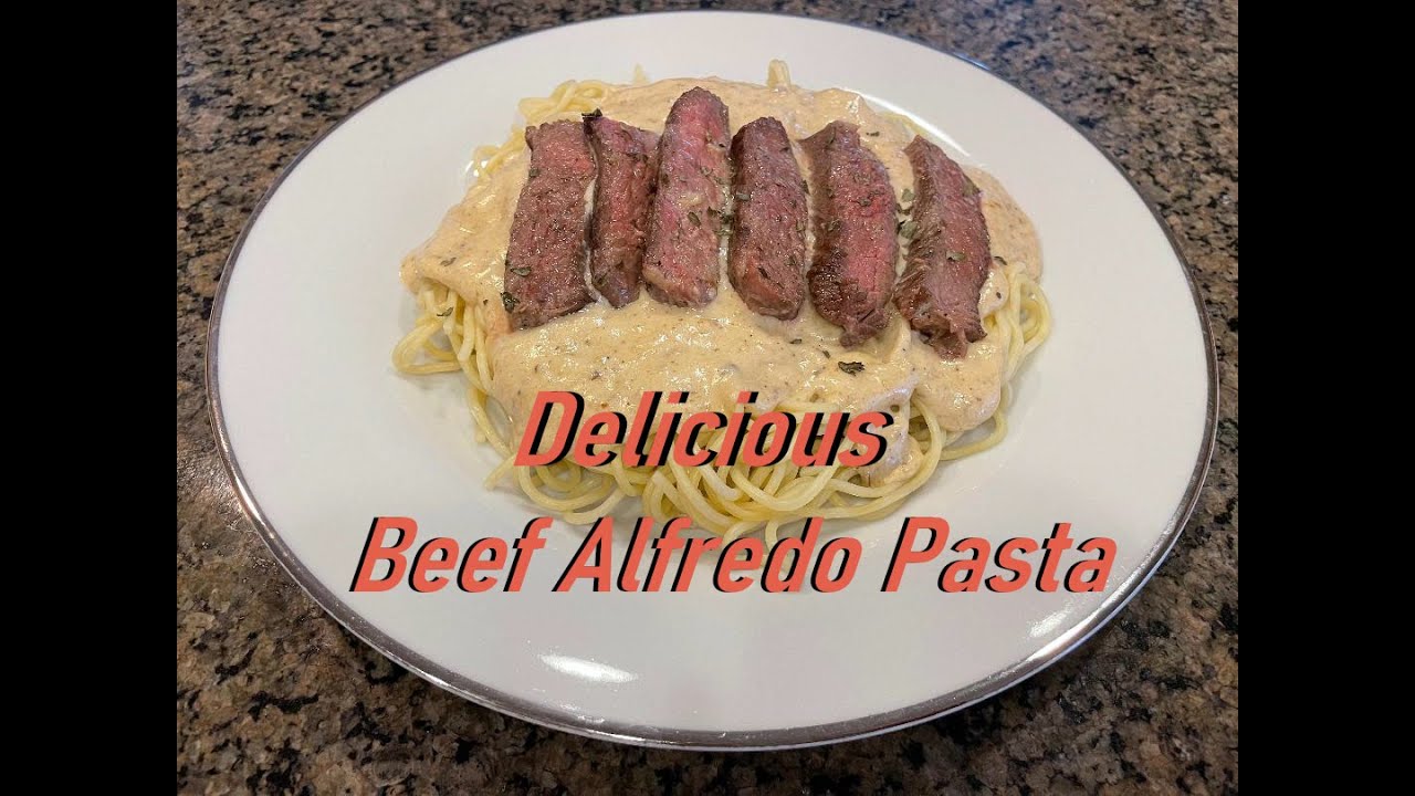Beef Alfredo pasta (simple yet delicious) YouTube