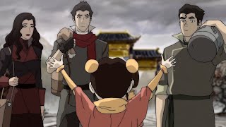 Mako, Asami y Bolin visitan la isla del templo del aire | Avatar: La Leyenda de Korra [HD]