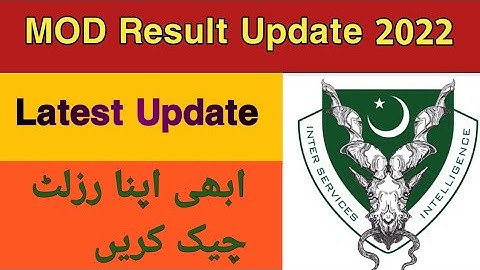 MOD written result - Ministry of Defence result 2022 - ISI Jobs written test - MOD Jobs next phase