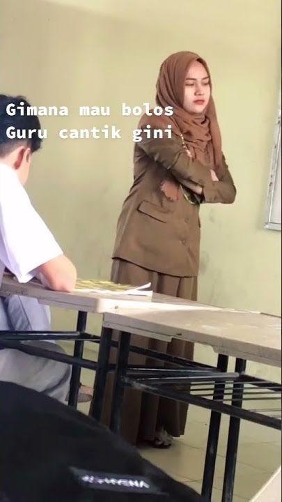 gimana mau bolos guru cantik gini