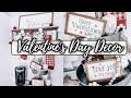 VALENTINE&#39;S DAY HAUL AND DECORATE WITH ME| HOBBY LOBBY| RAE DUNN