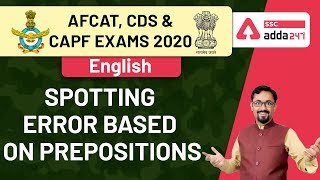 Celebrity Spotting Error Based On Prepositions | English | AFCAT & CDS Exams Preparation 2020 Wealth