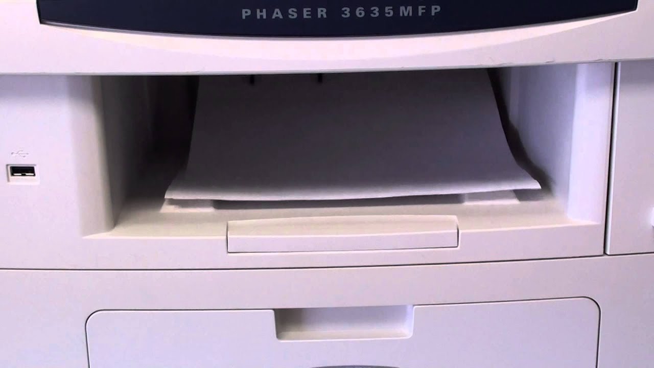 Xerox Phaser 3635MFP - YouTube