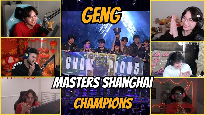 Tarik, Tenz, Kyedae & Other Streamers React to GenG The Champion of VCT Masters Shanghai - 2024