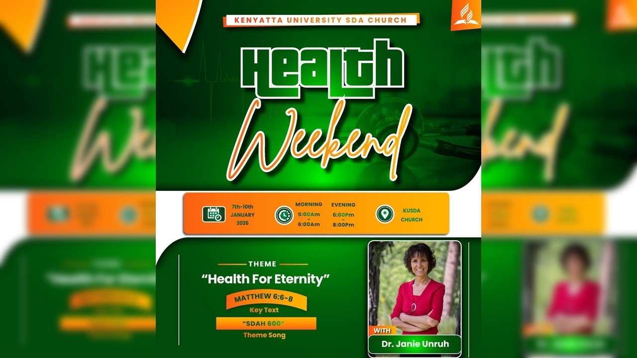 Health Sabbath | Health For Eternity | Dr. Janie Unruh | 10th January, 2026