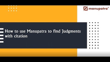 How to use Manupatra to find judgements with citation