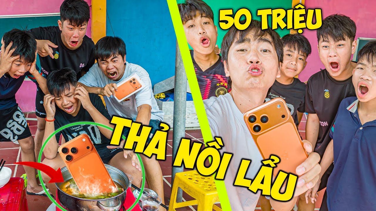 Thái Chuối Biến Căng Thả Iphone 17 ProMax Vào Nồi Lẩu Troll Cả Team Trẻ Trâu Hú Vía