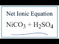 Net Ionic Equations and Spectator Ions
