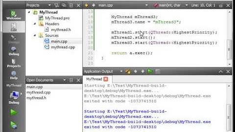 C   Qt 29   QThread part 2 the Priority