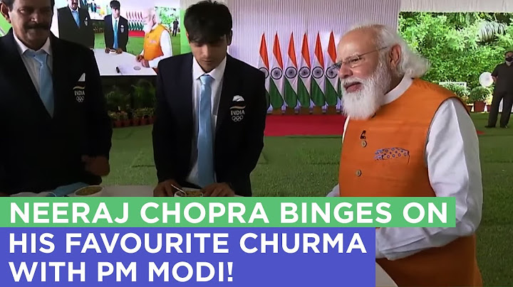 Conversation over Churma...PM Modi and Neeraj Chopra share a lighter moment!
