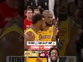 LeBron to Bronny #playoff #alleyoop #nba #highlights #reaction #bronnyjames #lebronjames #fyp