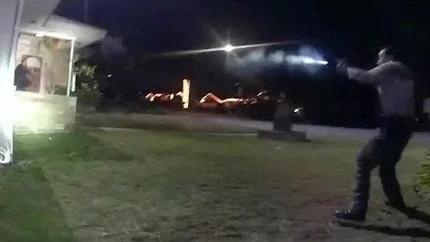 Bodycam: Suspect With Body Armour And Multiple Gun...