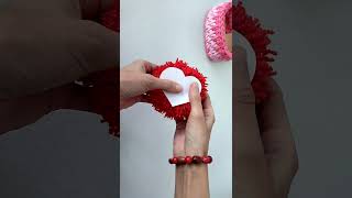 💗 Брелок сердце из пряжи #shorts #валентинка #crochethook  #crochettutorial #crochet