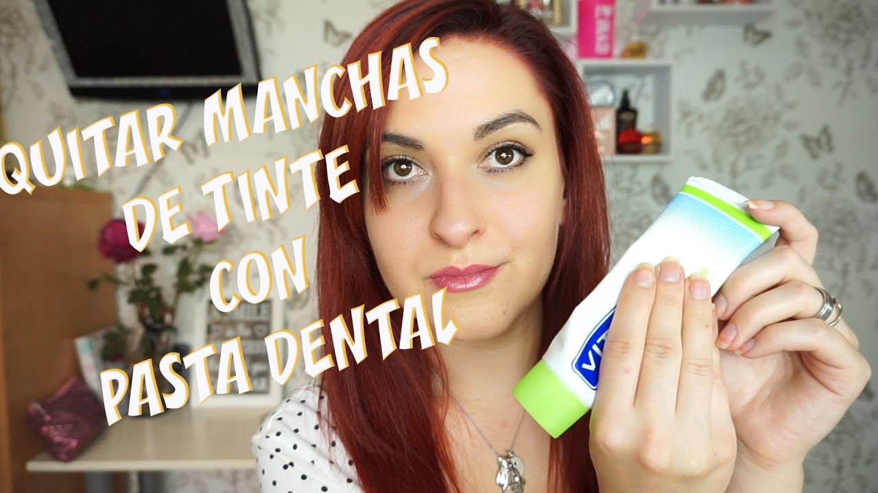 como quitar las manchas de pasta dental
