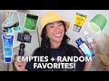SKINCARE EMPTIES + Random Favorites: $3 Spf, Skates, Hair Rollers