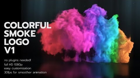 Colorful Smoke Logo V1 After Effects Templates