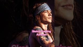 Drawing Sketch Axl Rose voice of Guns N Roses #drawing #sketch #gunsnroses #axlrose #rockstar