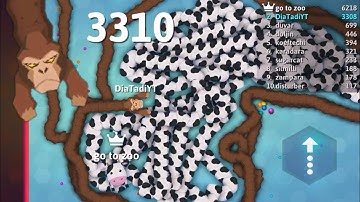 Snake.io - GREAT APE! TWINING THE BIG KING! EPIC MOMENTS ⚠️ SNAKE.IO GAMEPLAY