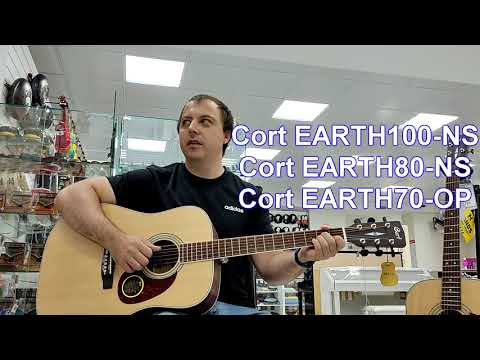 Битва звука CORT EARTH100-NS, CORT EARTH80-NS, CORT EARTH70-OP сравнение гитар в звучании!!!