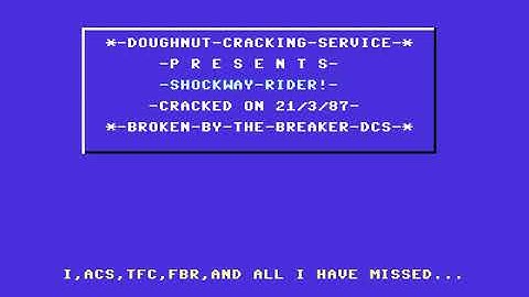 Doughnut Cracking Service (DCS) Intro 12 ! Commodore 64 (C64)