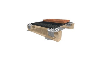 Removable Framed Bolted Floor Systems 3D Model by CADdetails.com