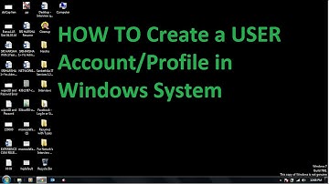 How Creating a User profile in Windows OS Very Easily For Beginners