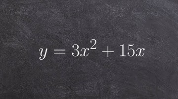 Learn how to solve a quadratic equation by factoring out the GCF