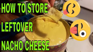 HOW TO FREEZE NACHO CHEESE - STORE EXTRA NACHO CHEESE SAUCE FOR THE REST OF THE YEAR & SAVE MONEY