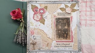 Creating The First Page In My Family Heritage Journal...