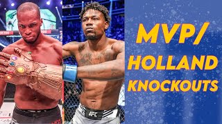 All of Michael Venom Pages Bellator Finishes vs All of Kevin Hollands UFC Finishes